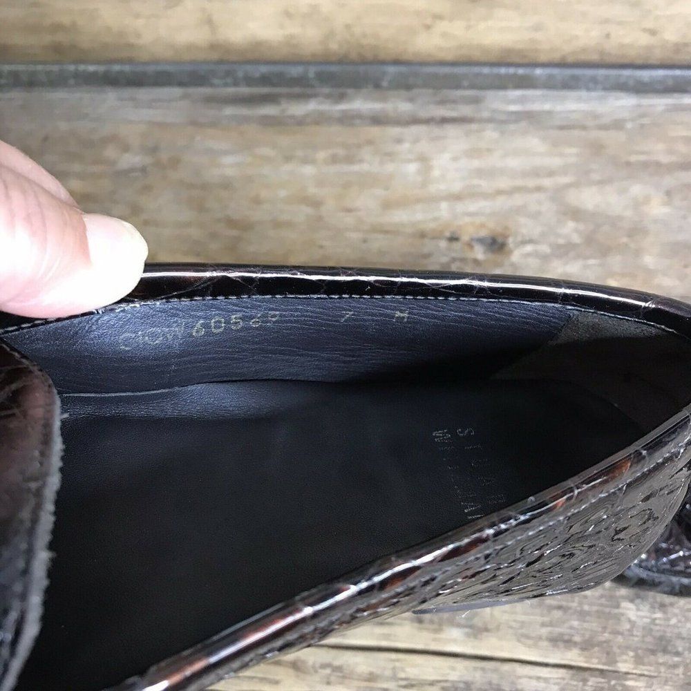 Stuart Weitzman Rascal Croc Driving Moccasins 7 - image 5